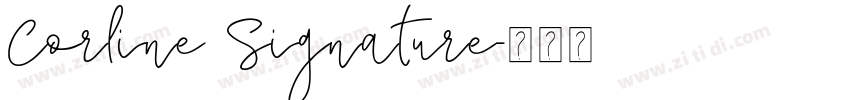 Corline Signature字体转换